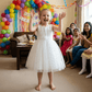 SALE Girls white Party frock M233414
