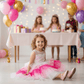 SALE Girls pink Party frock M233415