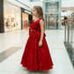 Red fandy party wear M260117