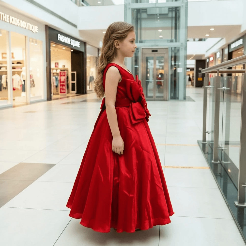 Red fandy party wear M260117