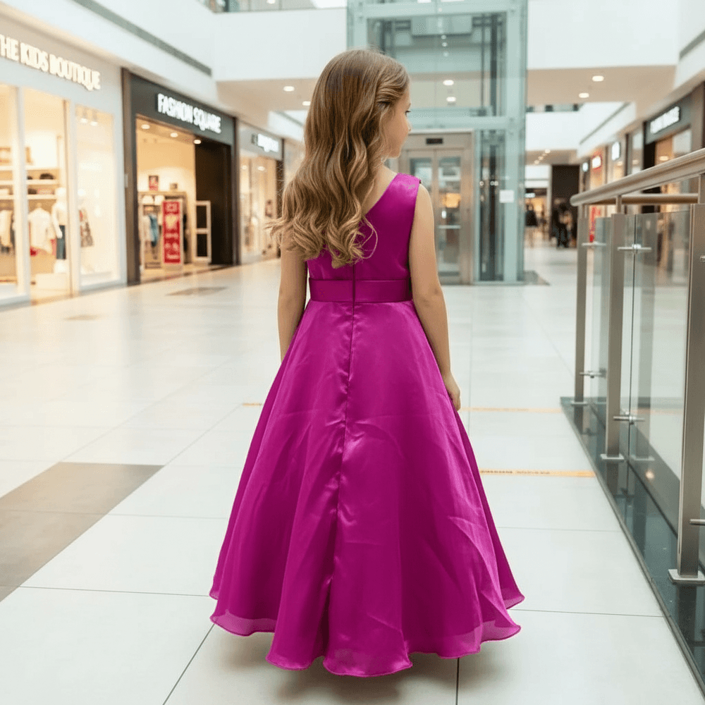 Pink fandy party wear M260119
