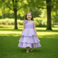 lavender organza frock M260120