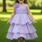 lavender organza frock M260120