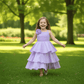 lavender organza frock M260120