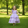 lavender organza frock M260120