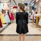 Black party frock for girls-M260125