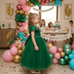 Girls green  Party frock M260126