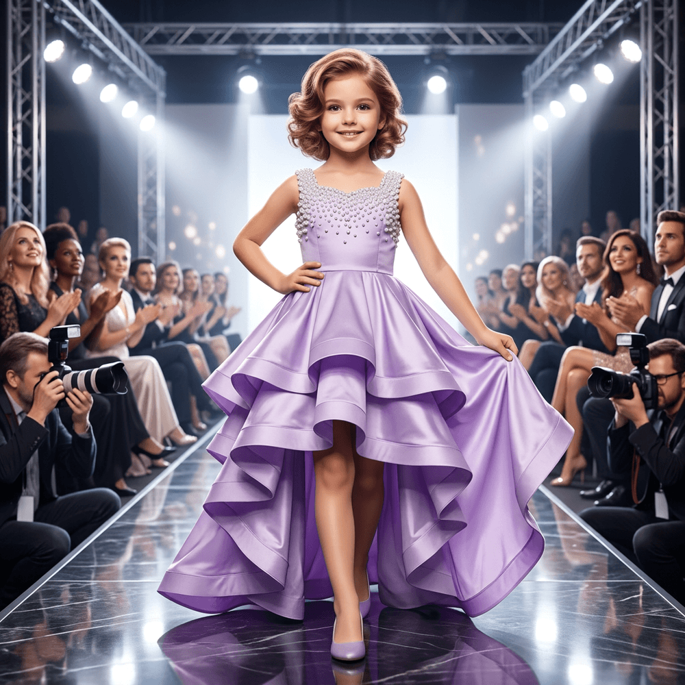 Girls lavender  Party frock M260127