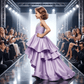 Girls lavender  Party frock M260127