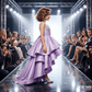 Girls lavender  Party frock M260127