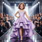 Girls lavender  Party frock M260127