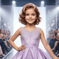 Girls lavender  Party frock M260127