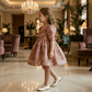 Girls wine  Party frock M260129