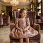 Girls wine  Party frock M260129
