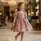 Girls wine  Party frock M260129