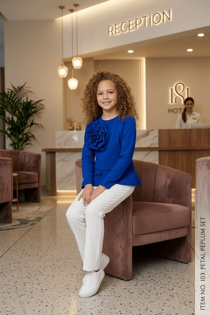Girls blue  Party dress M260130