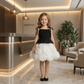 Girls black  Party frock M260132