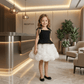 Girls black  Party frock M260132