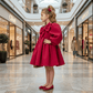 Girls magenta  Party dress M260133
