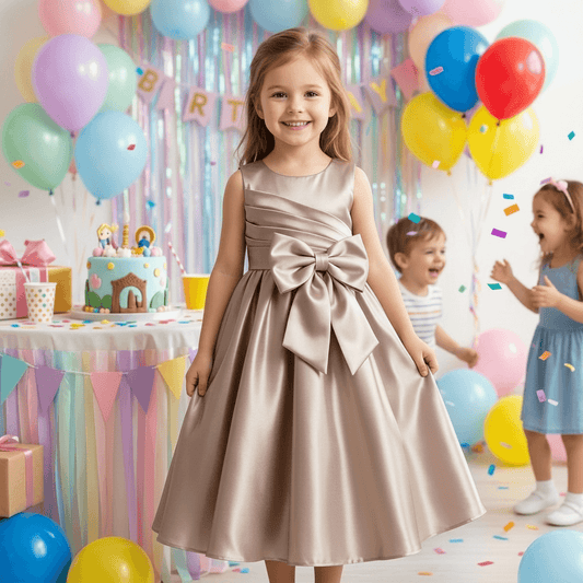 Girls copper  Party dress M260134