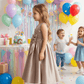 Girls copper  Party dress M260134