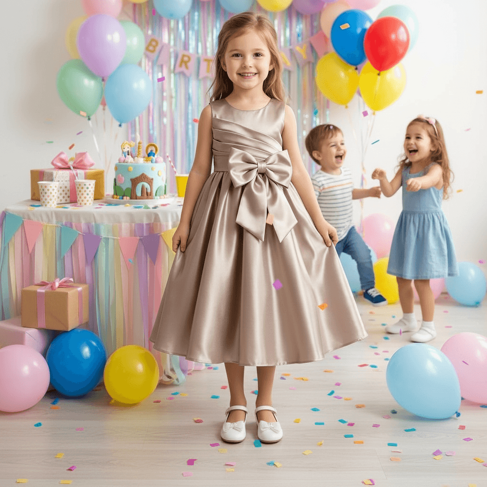 Girls copper  Party dress M260134