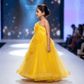 Girls yellow  Party dress M260136