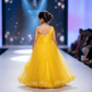 Girls yellow  Party dress M260136