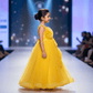 Girls yellow  Party dress M260136