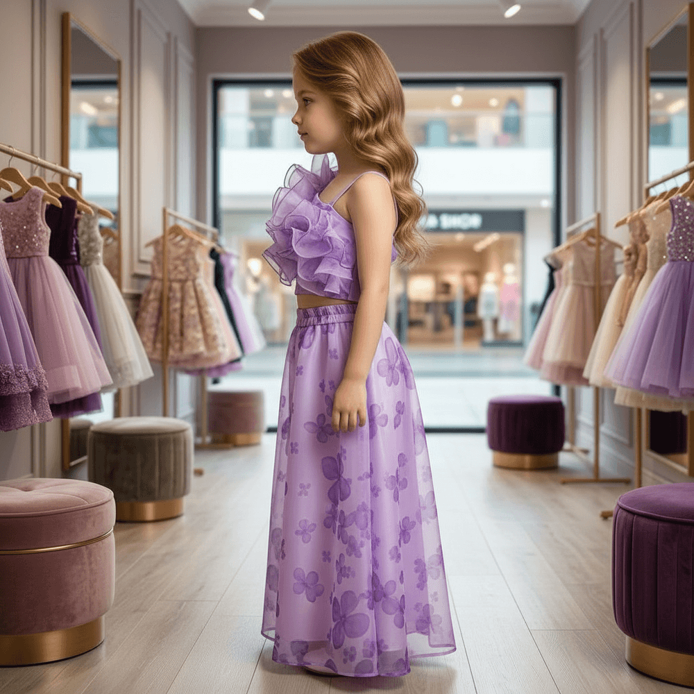 Girls purple  Party dress M260137