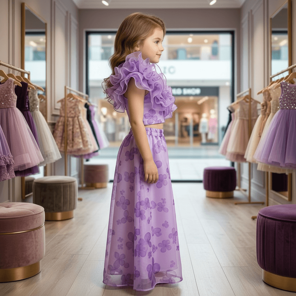 Girls purple  Party dress M260137