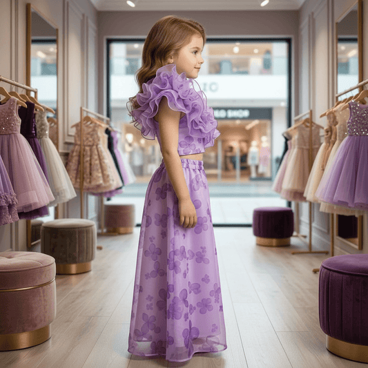 Girls purple  Party dress M260137