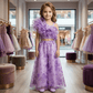 Girls purple  Party dress M260137