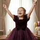 Girls wine  Party frock M260138