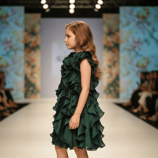 Girls green  Party dress M260140