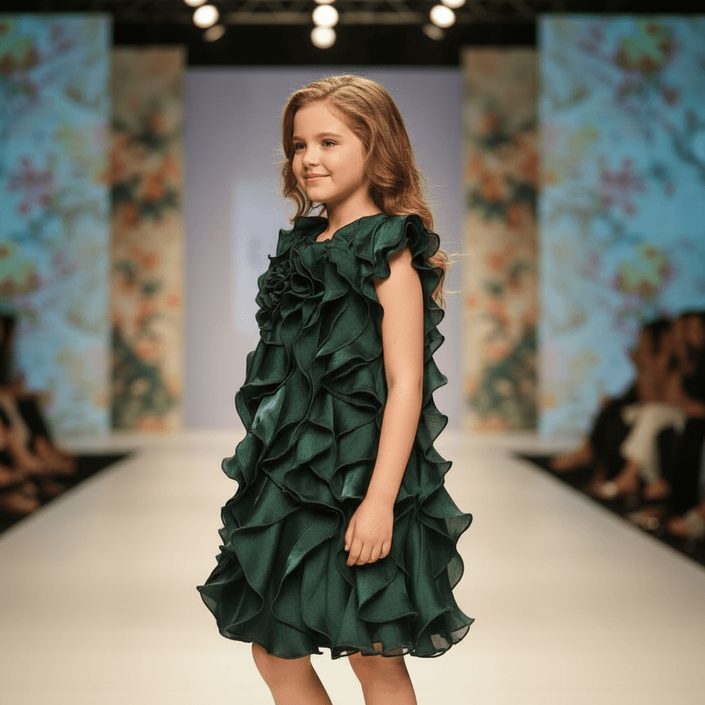 Girls green  Party dress M260140