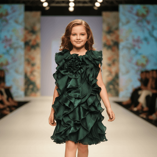 Girls green  Party dress M260140