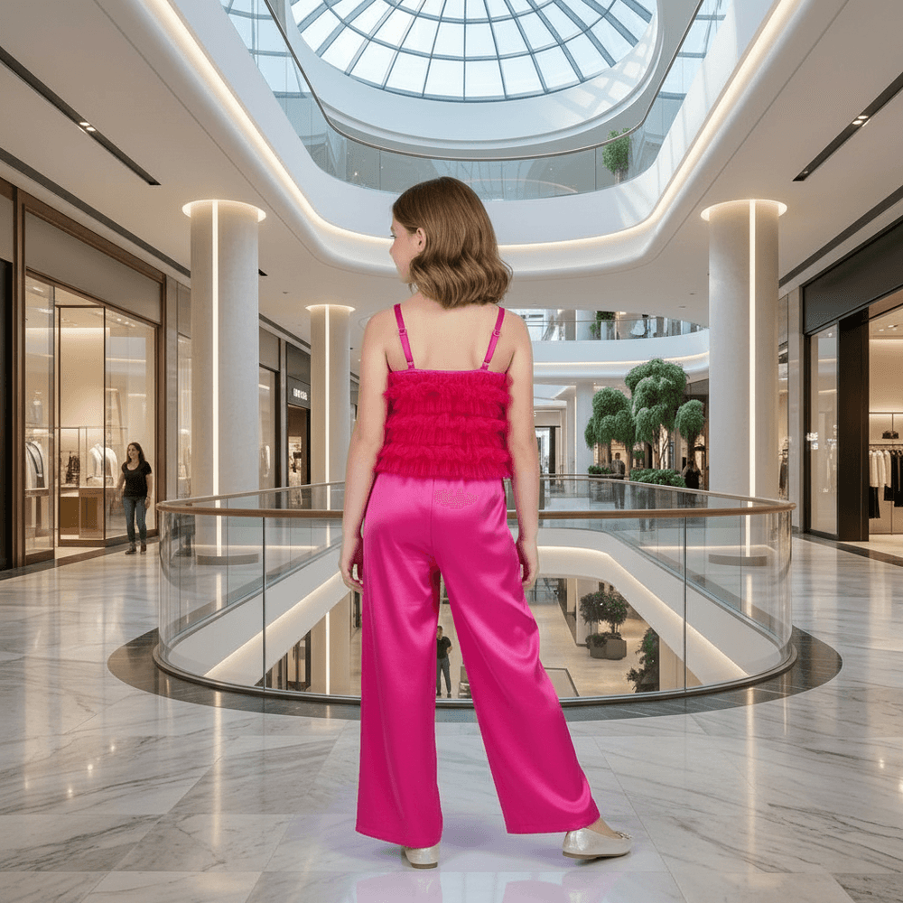 Girls magenta  Party dress M260141