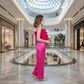 Girls magenta  Party dress M260141