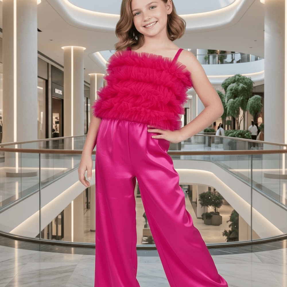 Girls magenta  Party dress M260141