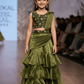 Green Designer lehenga choli set M260143