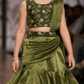 Green Designer lehenga choli set M260143