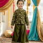 Green Designer plazo set M260144