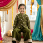 Green Designer plazo set M260144