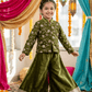 Green Designer plazo set M260144