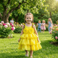 Yellow beautiful frock set M260146