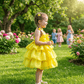 Yellow beautiful frock set M260146