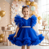 Blue party frock for girls-M260147