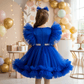 Blue party frock for girls-M260147