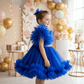 Blue party frock for girls-M260147